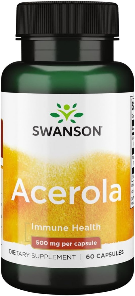 Swanson Acerola 500 Milligrams 60 cápsulas