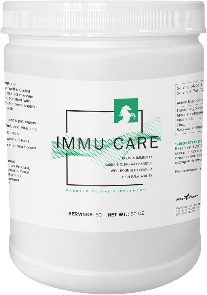 Green Star, Immu CareTM, Powder Equine Supplement, Feed Additive, 2 Lbs