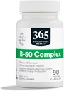 365 by Whole Foods Market, Vitamina B-50 Complex, Vegan, 90 cápsulas