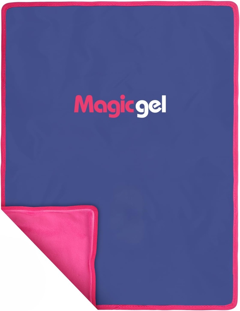 Paquetes de hielo de gel mágico para lesiones Reutilizables (15" x 11") - Gran paquete de hielo - Flexible enfriamiento frío - Gel Pack para hombro, espalda, cadera, rodilla, pierna, espalda inferior