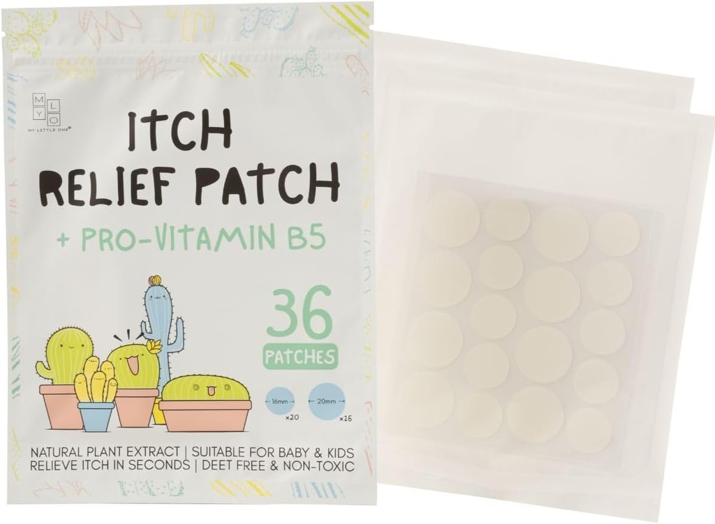 Mosquito Bite Itch Relief Patch (36patches) - All-Natural Insect, Fleas Bites Itch Relief for Kids &amp; Sensitive Skin, Soothes Bug Bites Rápido, promueve la curación rápida con Hydrocolloid