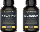 Tratamientos de Infección de Tracto urinario D Mannose 1000mg Capsules - D-Mannose " Píldoras de Arándano con Hibiscus Extract - Strength Urinary Tract Health
