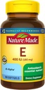 Vitamina E 180 mg (400 UI) dl-Alpha Softgels, 180 Cuenta para soporte antioxidante