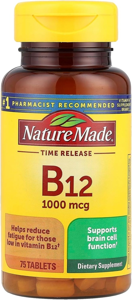 Nature Made, Vitamina B-12 1000 mg, 75 ct