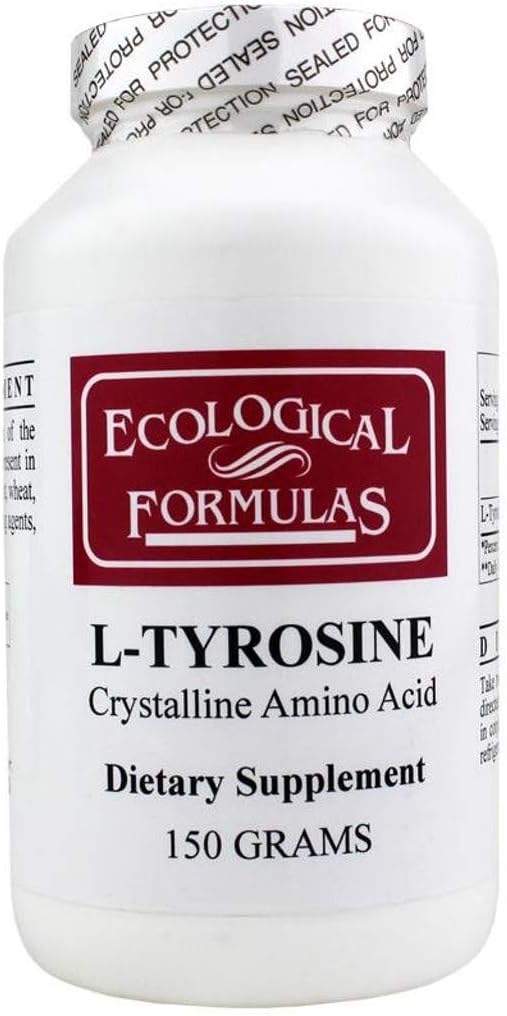 Fórmulas ecológicas L-tyrosine Crystalline Amino Acid Powder, Blanco, 150 Gram
