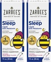 Zarbee's Kids Sleep Supplement Liquid with 1mg Melatonin; Drug-Free &amp; Effective; Easy to Take Natural Berry Flavor for Children Ages 3 and Up; 1 Fl Oz Bottles, Pack of 2