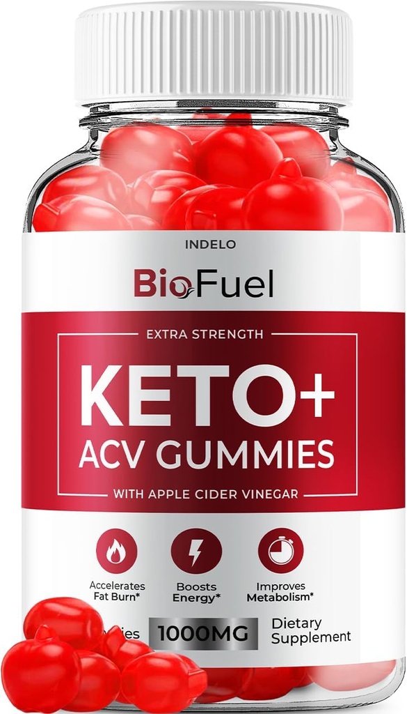 Bio Fuel Keto ACV Gummies - Advanced Formula BioFuel Keto Plus ACV Gummies Apple Cider Vinegar Bio Fuel ACV, Weight Management Gummies Dietary Supplement Reviews Men Women (60 Gummies)