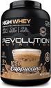 Revolution Nutrition, High Whey, Protein Powder 2LB, Whey Isolate, Gluten Free, Lean Muscle Mass for Men &amp; Women, 25g of Protein Per Scoop, 908 g, 24 Servings (Iced Cappuccino, 2 libras)