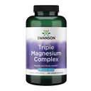 Complejo Triple de Magnesio Swanson - Suplemento Magnesio para Cerebro, Energía, Hueso, Estrés, Muscle &amp; Sleep Support* - Contiene Magnesio Aspartate, Citrate & Oxide - 300 cápsulas Vegan