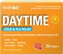 HealthA2Z® Daytime | Cold & Flu Medicine | Powerful Multi-Symptom Daytime(20 Softgels) (Daytime Cold & Flu Medicine (20 Count Pack of 1))