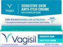 Vagisil Feminine Anti-Itch Cream for Women, Sensitive Skin Formula with Hydrocortisone, Ayuda a aliviar la irritación de la infección por levadura, Gynecologist Tested, Soothes & Cools, 1oz (Pack of 1)