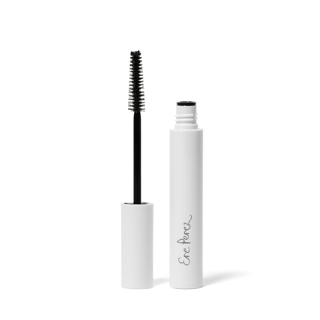 Ere Perez - Avocado Waterproof Mascara Silencioso Longituden, Nourish, Enhance, Fortalecer Silencio Larga, Sensitive Eye Safe ← Mamey + Camelia Oils ← Vegan, Cruelty-Free, Clean Beauty (Black, 0.35 oz tención 10 ml)