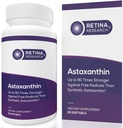 Natural Astaxanthin Eye Vitamin 10mg - Suplementos para apoyar la salud de los ojos - hasta 90 veces más fuerte que sintético - Formulado por Médicos - 3er partido certificado - 60 Softgels