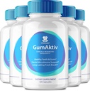 GumAktiv Capsules All Natural Care for Teeth and Gums, GumAktiv Pills Dental & Gum Health Fórmula Extra Strength, Vitamina y Minerales General Oral Protection Capsules, GumAktiv Reseñas (5 Pack)