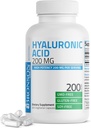 Bronson Hyaluronic Acid 200 MG High Potency Joint Health & Healthy Skin Support, Non-GMO, 200 Vegetarian Capsules