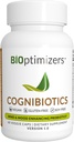 BIOptimizers Cognibiotics Probiotic Brain Supplement - Helps Support Mood, Better Focus, Memory, Mental Clarity - 60 cápsulas