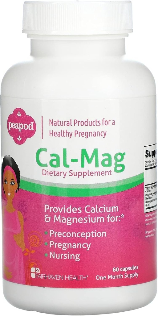 Fairhaven Health, Peapod, Cal-Mag, 60 cápsulas
