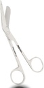 ProMaxCare 5.5 Agujas de Trauma para Enfermeras - Tijeras de Bandage Lister Veterinaria - Ojeras médicas para Enfermeras, Uso quirúrgico de EMS (Silver)