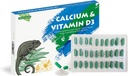 Suplemento de reptil de calcio con vitamina D3,Ideal para dragones barbados, tortugas &amp; más