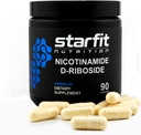 STARFIT - Nicotinamide D-Riboside, Booster NAD+, Energy & Focus Supplement, Anti-Aging Cellular Support, 90 cápsulas
