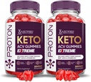 Laboratorios Justificados (2 Pack Proton Protein Keto ACV Gummies Extreme 2000MG Proton Keto Gummies Apple Sider Vinegar Formulado con Powder Pomegranate Beet B12 Vegan Non GMO 120 Gummys