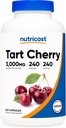 Nutricost Tart Cherry Extract 3000mg Equivalente (de 300 mg de 10:1 Extracto), 240 cápsulas vegetarianas - Gluten Free, Non-GMO