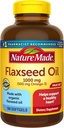 Aceite de Flaxseed 1000 mg Softgels, 180 Cuenta para la salud cardíaca