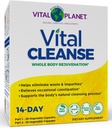 Vital Planet - Vital Cleanse with Milk Thistle, Magnesium, Cape Aloe and Herbs, Natural Supplement for Occasional Constipation and Healthy Elimination, 2-Part - 14 Day Kit, 56 Capsules