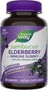 Camino de la Naturaleza Sambucus Elderberry Immune Support Gummies for Kids &amp; Adults* with Black Elderberry Extract, Vitamina C, Vitamina D3, y Zinc, 60 Gummies (Packaging May Vary)