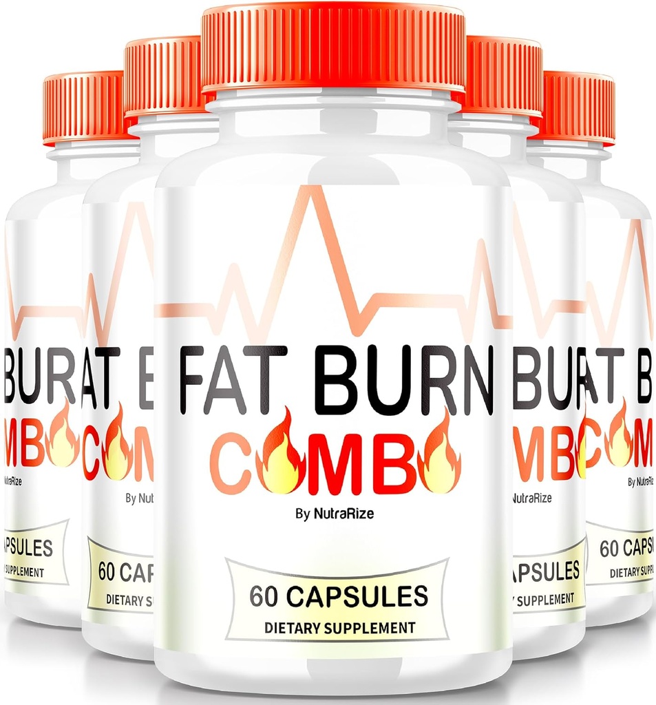 (5 Pack) Fat Burn Combo Capsules, FatBurn Combo Keto Fórmula, All Natural Weight Loss Suplemento achieve Healthy-Looking Body, Keto Fitness Pills, Comentarios Oficiales (300 cápsulas)