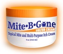 Mite-B-Gone Mite Cream &amp; Bite Relief - 10% Natural Blend Sulfur Cream for Multi-Purpose Bites, Redness, Itching, " Irritation  durable Safe for Kids and Adults ← Fast " Effective for All Skin Types durable 8 oz