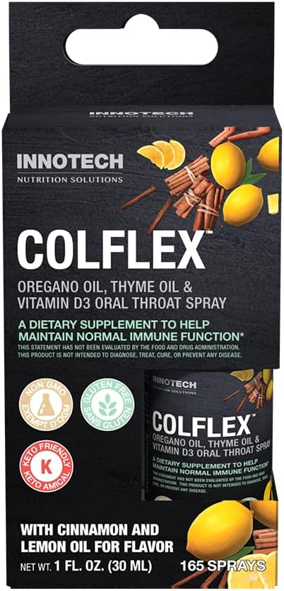 Innotech Nutrition Colflex Oregano Throat Spray, canela / limón - 25 ml