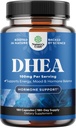 DHEA Suplemento para Mujeres y Hombres - Pura DHEA 100mg para Equilibrio de Hormonas, Mejora la Estabilidad del Modo, Función del Cerebro, Sistema Inmunitario, Energía & Fertilidad - Dehidroepiandrosterona cápsulas para adultos - 180 Ct