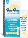 Detox Drink Mix w / Electrolytes - para Bloating, Recovery, Fatigue, Brain Fog - Probióticos, Lion's Mane, Milk Thistle - Zero Sugar Lemonade - 10 Pack
