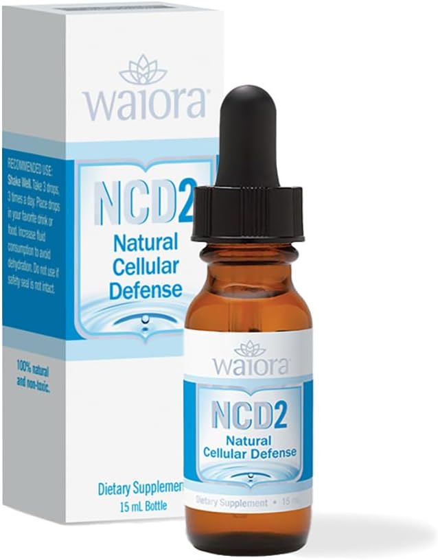 NCD2 de Waiora, gotas líquidas activadas para la limpieza natural del cuerpo " Promueve el apoyo y el equilibrio del pH, Mix in Food/Drink, All Natural, ONE (0,5 oz) Bot (90 serv)