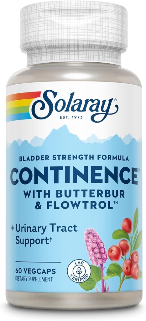SOLARAY Continence w/Flowtrol, Veg Cap (Carton) tención 60ct