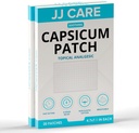JJ CARE Capsicum Patch (40 PCS), 4.7" x 7.1" Soothing Capsaicin Patch, Capsicum Patches for Neck, Hombro, Muscle Soreness- 8 Horas Relief