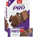 Power Crunch PRO Protein Wafer Bares, High Protein Snacks with Delicious Taste, Triple Chocolate, 2.0 Ounce (4 Conde)