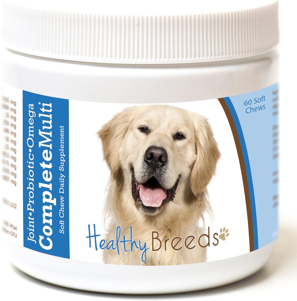 Saludable razas de oro Retriever All in One Multivitamin Soft Chew 60 Cuenta