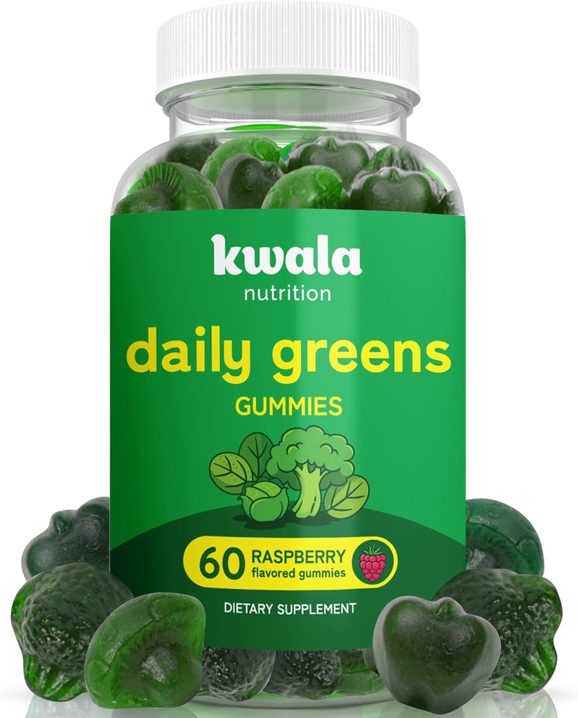 Daily Super Greens Gummies to Boost Energy Silencio con Moringa, Spirulina, Chlorella, Veggies &amp; More ← Includes 8 Blends ← para Mujeres y Hombres