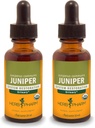 Herb Pharm certificado extracto líquido orgánico para el sistema urinario soporte Juniper 1 Fl Oz (Pack de 2)