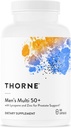 THORNE - Multi 50+ para hombres - Multivitamínico diario completo con vitaminas A, B6, B12, C, D, E, Zinc &amp; Más - Corazón de apoyo, Cerebro, Prostata, Muscleo &amp; Salud Inmunitaria* - 180 cápsulas