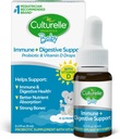 Culturelle Baby Probiotic Drops + Vitamina D, Immune " Digestive Health Support for Babies, Infants " Newborns 0-12 Months, 30 Day Supply, Gluten Free " Non-GMO, 9ml