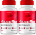 GlucoBio Capsules, GlucoBio oficial de apoyo Suplemento Pills - Ingredientes de máxima fuerza, GlucoBio Salud &amp; Wellness Capsules, Gluco Bio Capsules Reseñas (2 Pack)