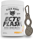Black Magic Ecto Plasm - Sherbet Pop - Igniter de Bomba Artesanal, Hidratación creciente " Vascularidad (400g, 20 Scoops) con llavero Enbanc Health