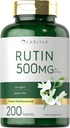 Carlyle Rutin Suplemento 500mg tención 200 Tablets ← Vegetarian, Non-GMO, Gluten Free