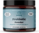 PAWZ Probiotic Powder for Dogs - 90 Scoops Steak Flavor - Promotes Gut Health and Digestion - Probiotics Supplement Support Immune System & Skin and Coat Health - Apto para todos los tipos de perros