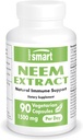 Supersmart - Neem Extract 1500mg per Day - Azadirachta Indica Leaf Oil Extract - Neem Supplement | Non-GMO & Gluten Free - 90 Vegetarian Capsules