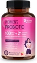 NATURE TARGET Probiotics for Women Digestive Health with 100 Billion CFUs, Womens Probiotic for Gut Health & Immune Support, Skin Care, with Cranberry & D-mannose, 90 Chewable Tablets (45 Day Supply)
