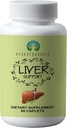Soporte para el hígado Herbal Ayurvedic Suplemento, apoya el hígado saludable, mezcla de 13 hierbas poderosas, vegano, libre de gluten, 60 cápsulas
